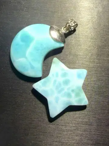 라리마 달 펜던트와 별 루스