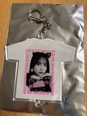 AKB48 이토 모모카 대 의상전 POPUP T셔츠형 키링 샤무고양이
