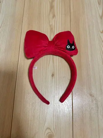 빨간색 리본과 검은 고양이 머리띠 마녀 배달부 키키