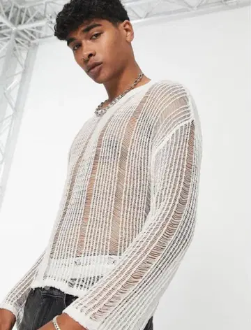 jaded london lose mesh Knit