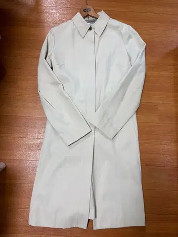 23구 라이트 그레이 스프링 코트 사이즈 40 스텐 칼라 벨트 포함