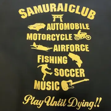 사무라이 진 SAMURAICLUB 티셔츠 블랙