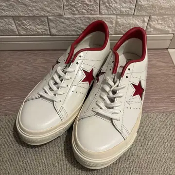 컨버스 원스타 올스타 화이트/레드 스니커즈