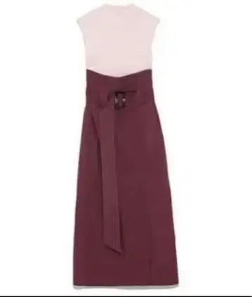 SNIDEL 허리 마크 롱 원피스