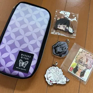 귀멸의 칼날 아크릴 키링 외 미사용품 포함, 패스 케이스는 덤
