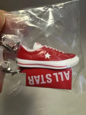 ALL STAR 미니어처 스니커즈 레드 컨버스