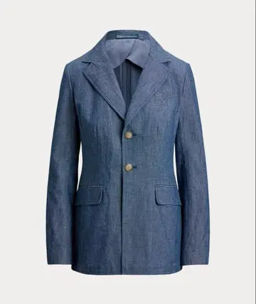 폴로 랄프로렌 싱글 브레스티드 샴브레이 블레이저