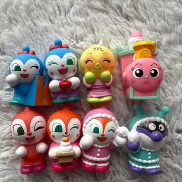 호빵맨 손가락 인형 소프트 비닐 8개 세트