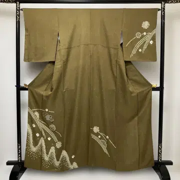 No.3103 순수 실크 자수 벚꽃 눈꽃 무늬 호몬기 새상품급