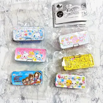 헤이세이 팬시 캔 펜 케이스 키링 가챠 컴플리트 세트