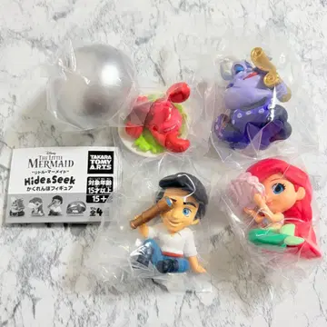 디즈니 인어공주 숨바꼭질 피규어 가챠 컴플리트 세트