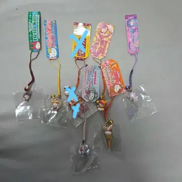 레어 지역 한정 키티 헬로키티 키링 6개 세트 스트랩