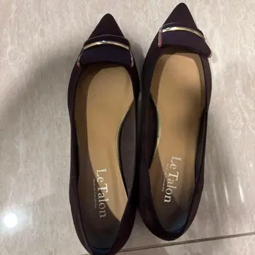 Le Talon 다크 퍼플 스틸레토 펌프스