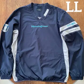 먼싱웨어 V넥 윈드 브레이커 골프웨어 LL 네이비