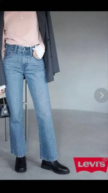 slobeiena 리바이스 미디 앵클 부츠컷 데님