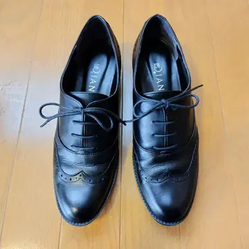 DIANA 레이스업 슈즈 24.5cm 블랙