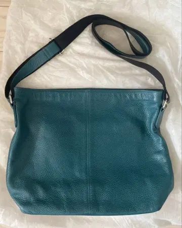 숄더백 틸 가죽 creema 블루그린 청록색