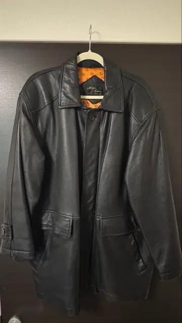 양가죽 레더 카코트 블랙 L mister Sanwa