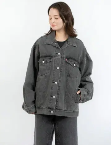 새상품 리바이스 블랙 데님 자켓