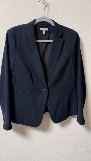 H&M 네이비 테일러드 자켓 EUR 44 빅 사이즈