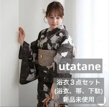 유카타 3종 세트 utatane 오리지널 일본 국내 염색