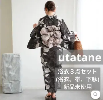 유카타 3점 세트 utatane 오리지널 일본 국내 염색