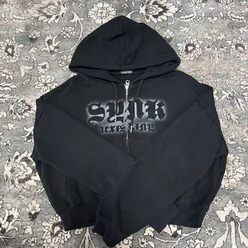 aespa 집업 후드티 (크롭)