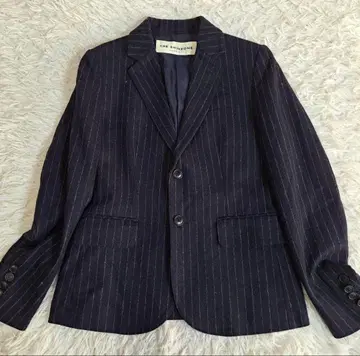 레어 THE SHINZONE 테일러드 자켓 네이비 스트라이프 34