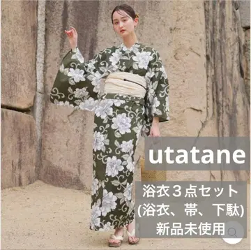 유카타 3종 세트 utatane 오리지널 일본 국내 염색
