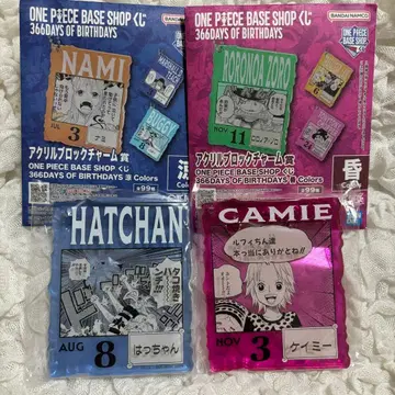 ONEPIECE BASESHOP 복권 366 아크릴 블록 참 료 곤