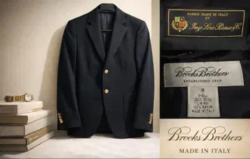 Brooks Brothers 이탈리아제 네이비 블레이저 골드 버튼