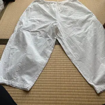 새상품급 Gauze# 화이트 캐주얼 팬츠