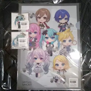 극장판 프로세카 클리어 파일 하츠네 미쿠 아크릴 키링 가라오케관 콜라보