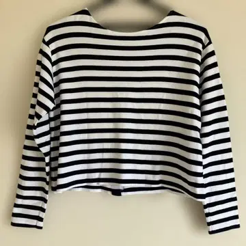 Armor-lux 스트라이프 크롭 긴팔T셔츠