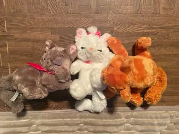 마리 벨 리오즈 툴루즈 패셔너블 캣 봉제 인형 3체 세트