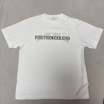 FTW T셔츠 화이트 스트릿 로고T 구제 의류