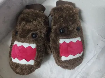 도모군 미튼 장갑 겨울 복슬복슬 nhk y2k