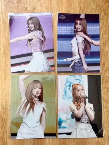 NiziU 리오 라이브 사진 트레이딩 카드 4장 세트