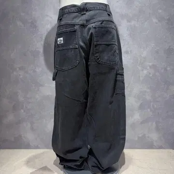 USA 구제 의류 Lee 페인터 블랙 데님 팬츠 BAGGY