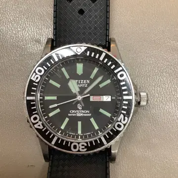 CITIZEN CRYSTRON 다이버 150m 방수 손목시계
