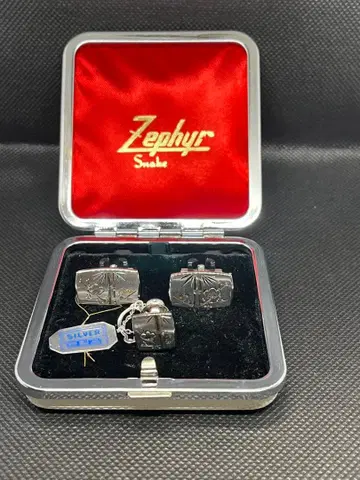 Zephyr 실버 커프링크스 3개 세트