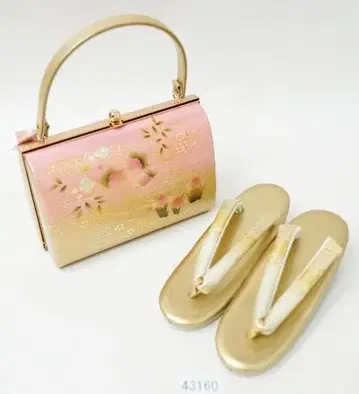 조리 백 세트 나전 패턴 핑크 골드 22cm NO43160