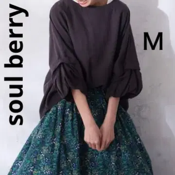 soulberry 블라우스 셔츠 멋스러운 소매의 풀오버 여성용 M