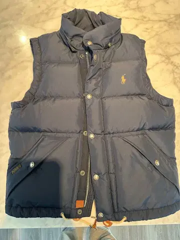 폴로 랄프 로렌 다운 베스트 네이비