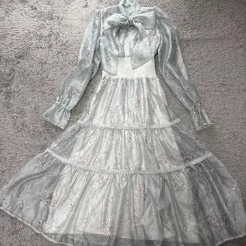 머큐리 듀오 토와드 주이 보타이 허리 리브 원피스 MNT S 새상품급