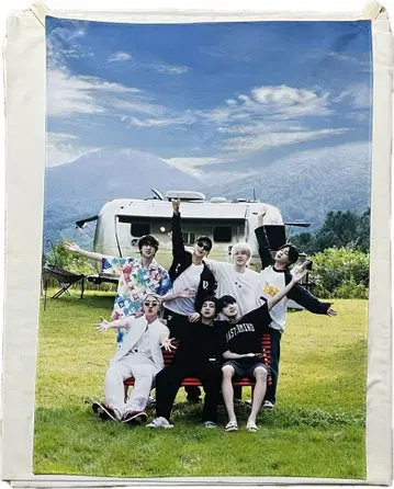 BTS soop 패브릭 포스터 트레이딩 카드 포함