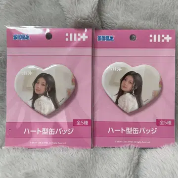 ILLIT 아이릿 하트형 캔뱃지 원희 2개 세트 15