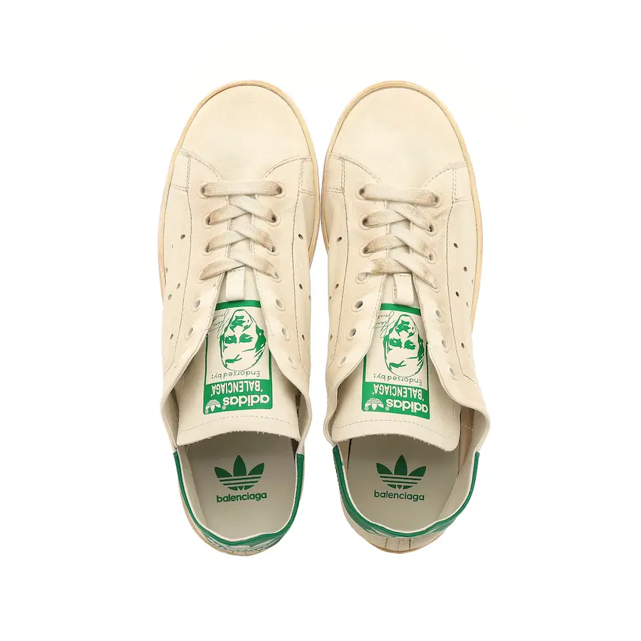 巴黎世家 x 阿迪达斯 Stan Smith 联名款 纯白绿