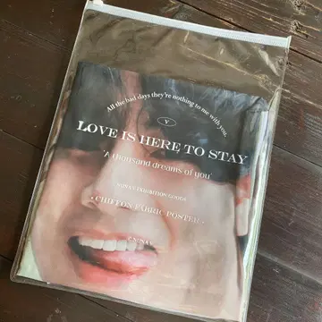 LOVE IS HERE TO STAY 쉬폰 포스터 테테