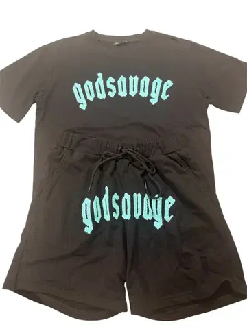 god souage 셋업 (반팔 반바지)